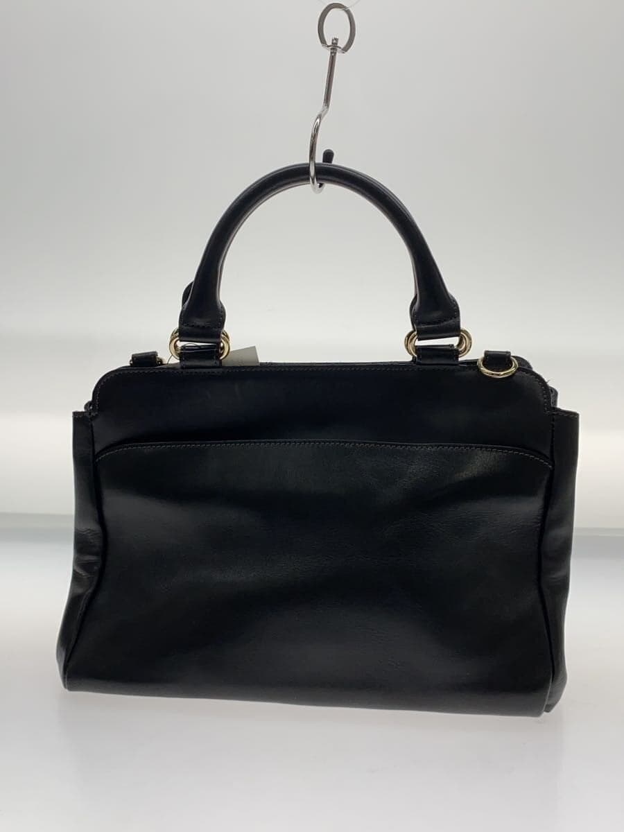 russet Tote Bag Leather BLK 3