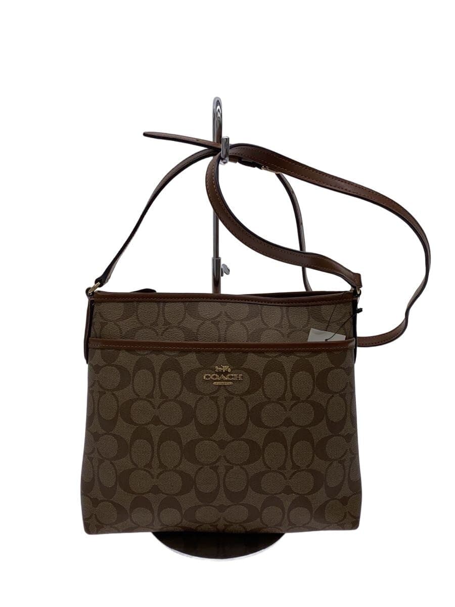 COACH Shoulder Bag Leather CML All Over Pattern F29210
