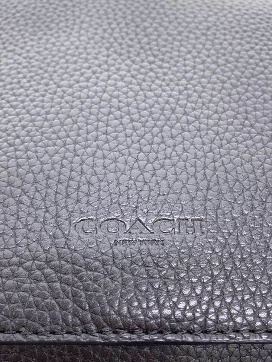 COACH Shoulder Bag Leather BLK Solid 54838 5