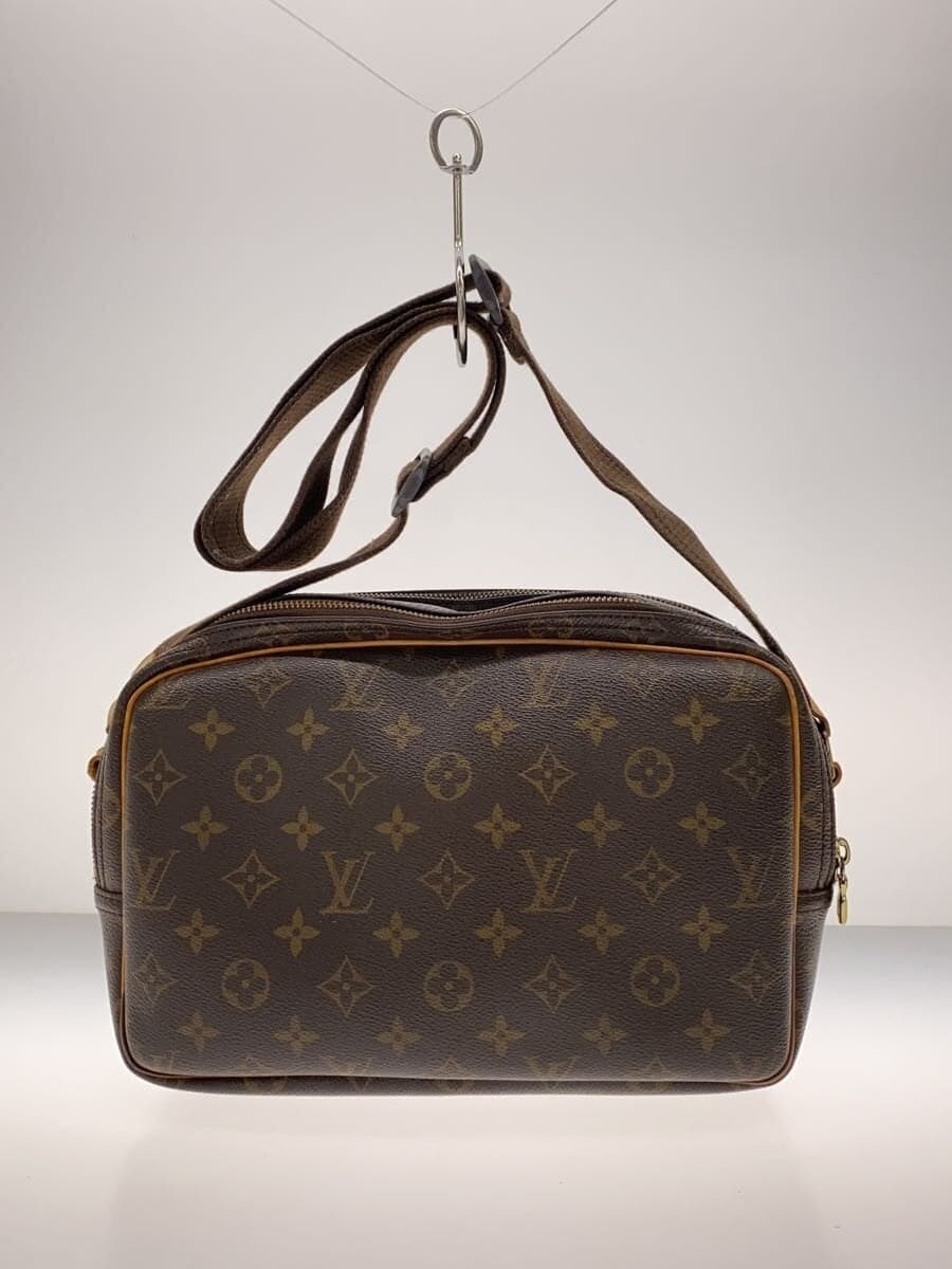 LOUIS VUITTON Reporter PM Monogram Canvas PVC Brown Allover Pattern M45254 3
