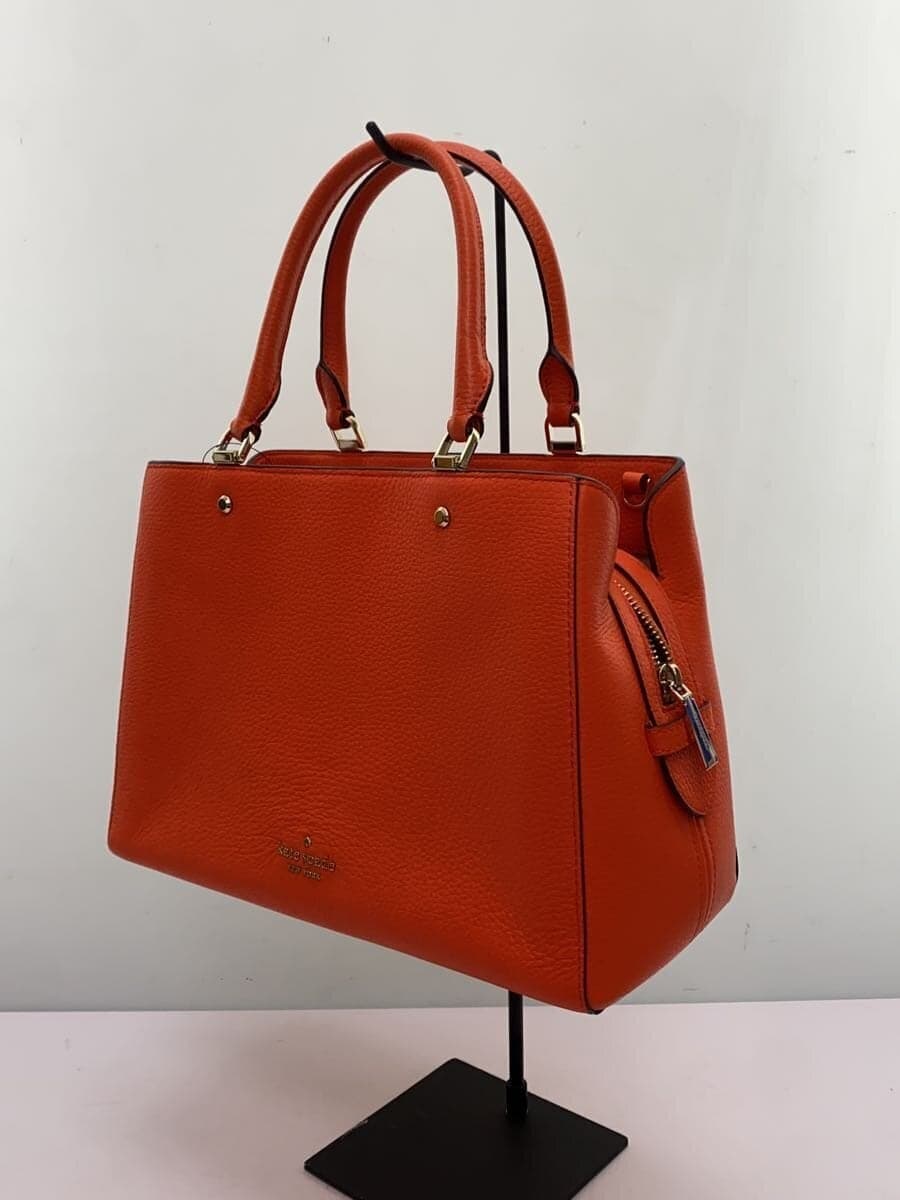 kate spade new york Leila Medium Triple Compartment Satchel Leather Orange WKR00335 2