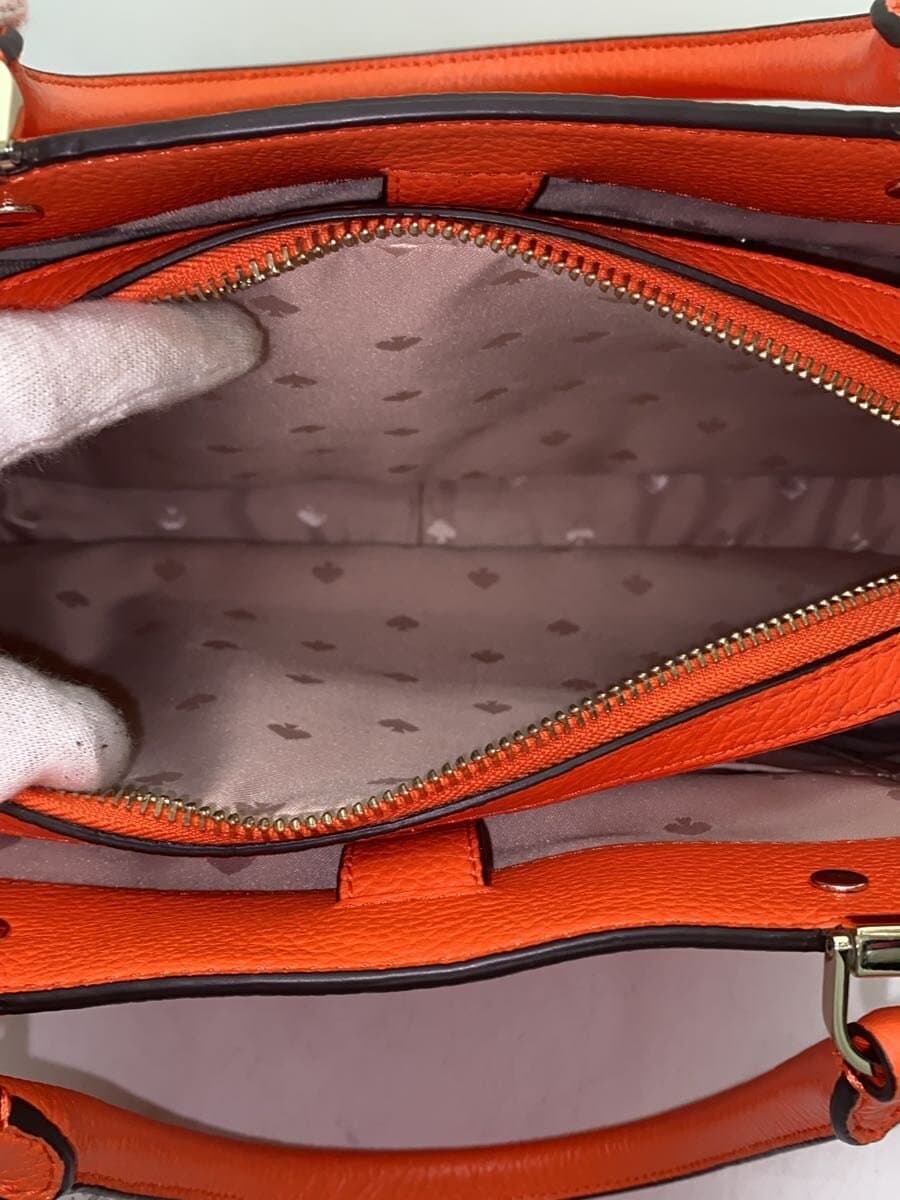 kate spade new york Leila Medium Triple Compartment Satchel Leather Orange WKR00335 6