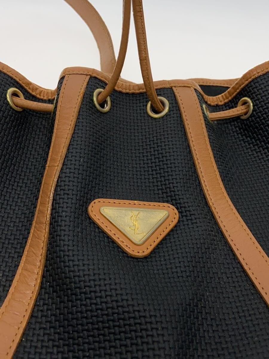 YVES SAINT LAURENT Shoulder Bag -- BLK Solid Color 9