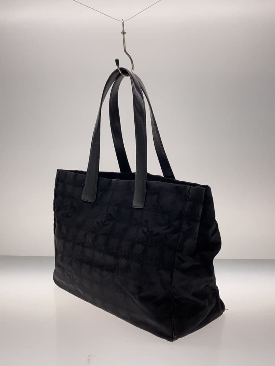 CHANEL Tote Bag Nylon Black New Travel Line 2