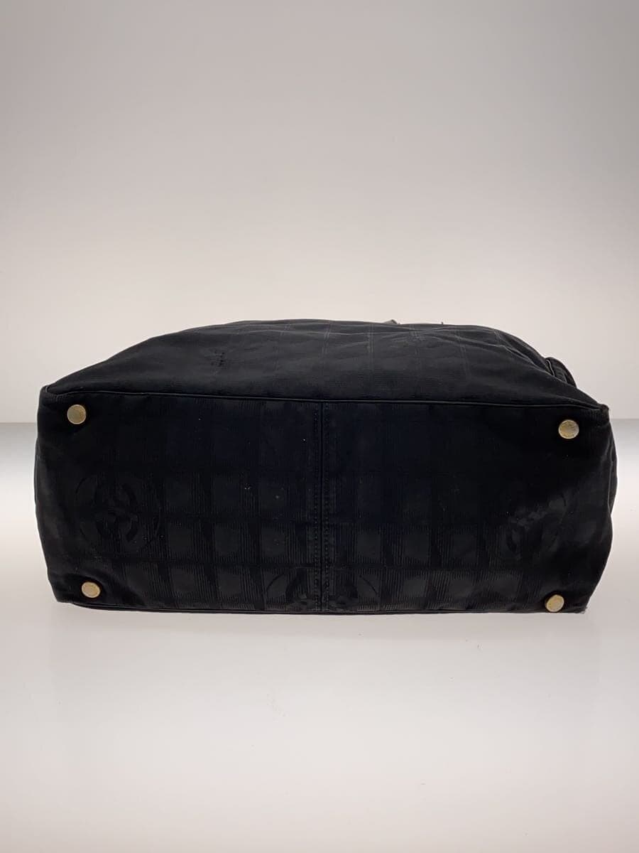 CHANEL Tote Bag Nylon Black New Travel Line 4