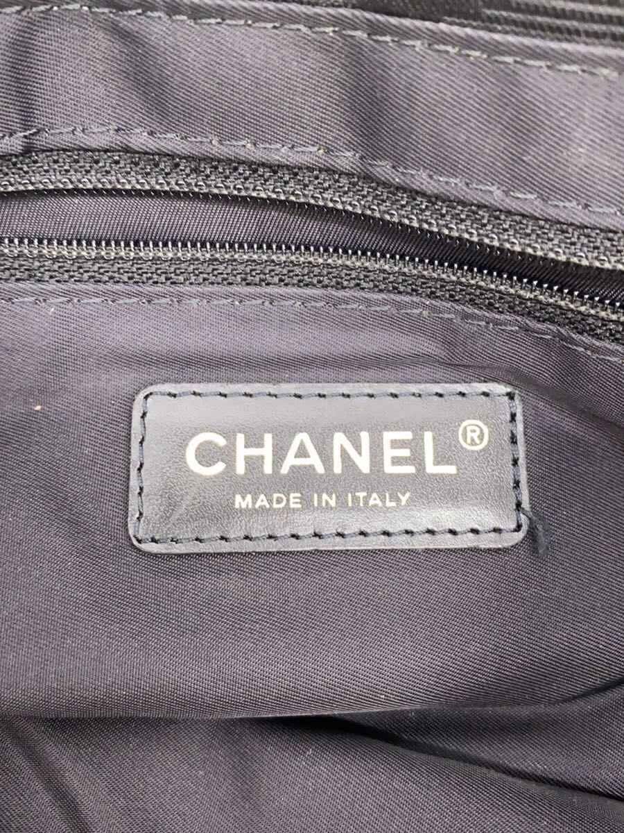 CHANEL Tote Bag Nylon Black New Travel Line 5