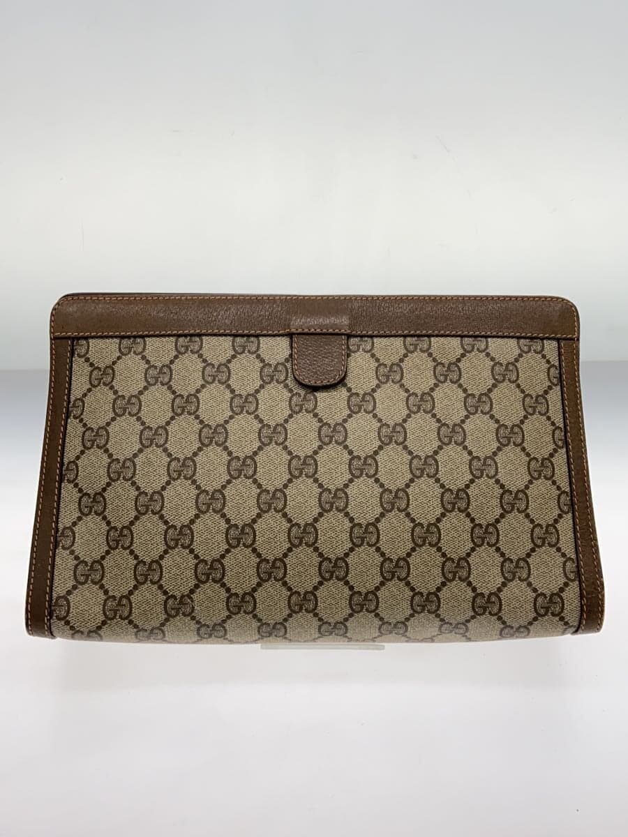 GUCCI Shoulder Bag PVC Brown All-Over Print 3
