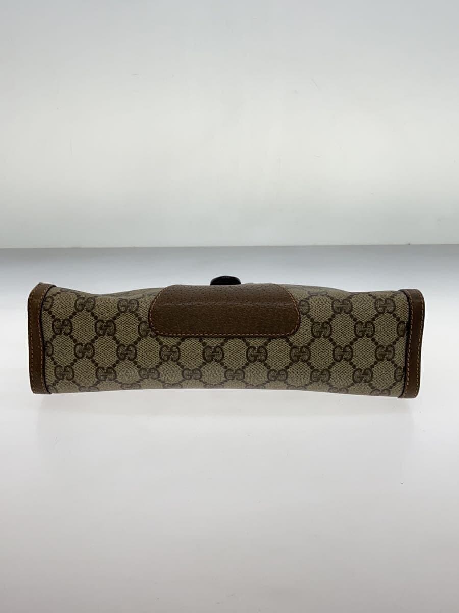 GUCCI Shoulder Bag PVC Brown All-Over Print 4
