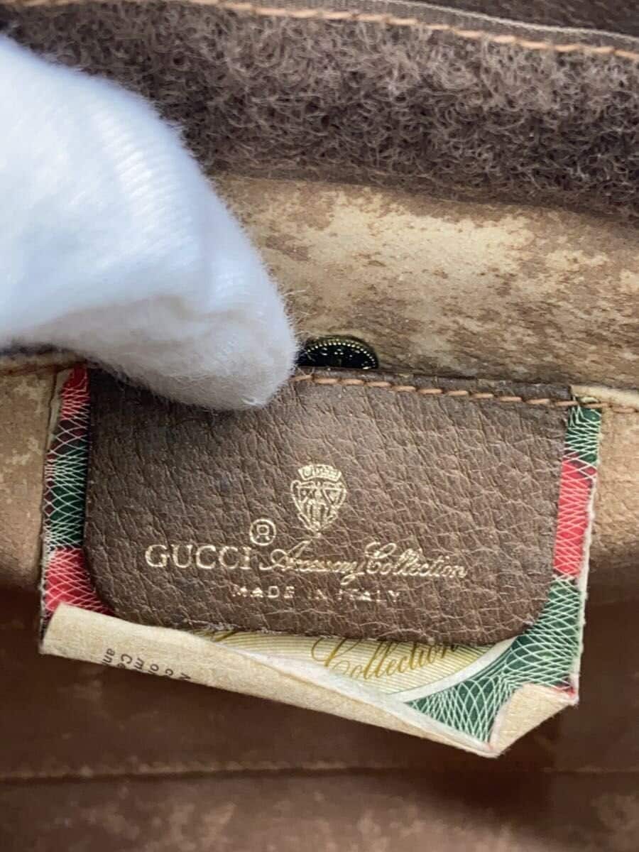 GUCCI Shoulder Bag PVC Brown All-Over Print 5