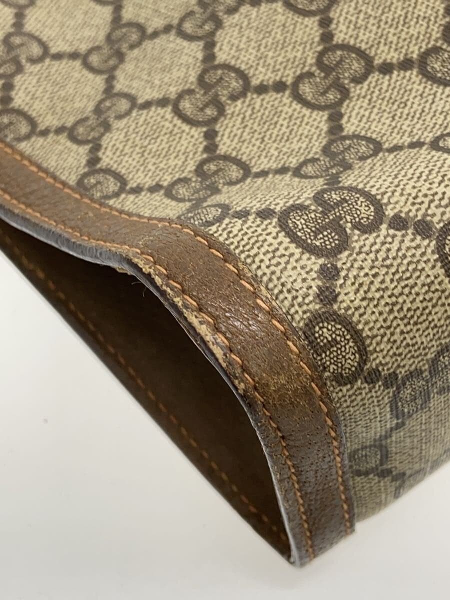GUCCI Shoulder Bag PVC Brown All-Over Print 8