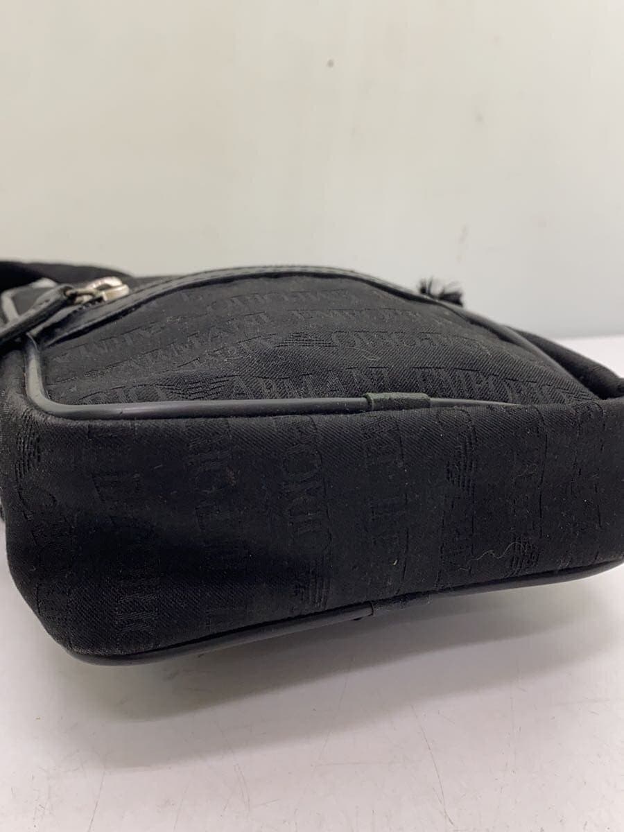 EMPORIO ARMANI Shoulder Bag BLK All Over Pattern YEM253 4