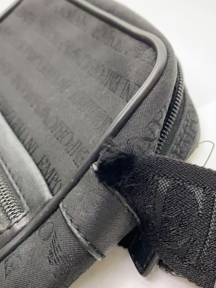 EMPORIO ARMANI Shoulder Bag BLK All Over Pattern YEM253 7
