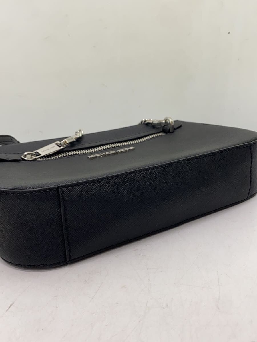 MICHAEL KORS Shoulder Bag Leather BLK PA-2305 Chain 4