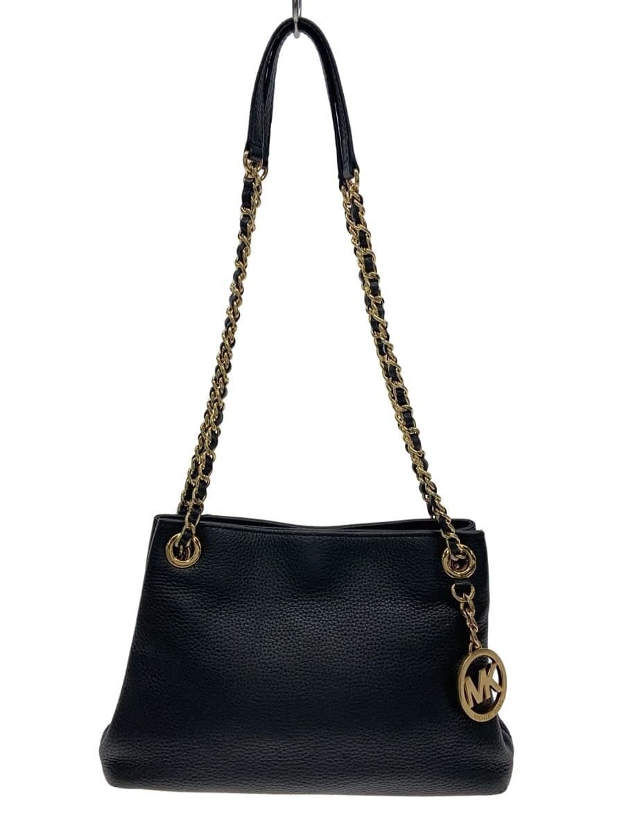 MICHAEL KORS Shoulder Bag Leather Black Solid Color 35T6GTCM2L