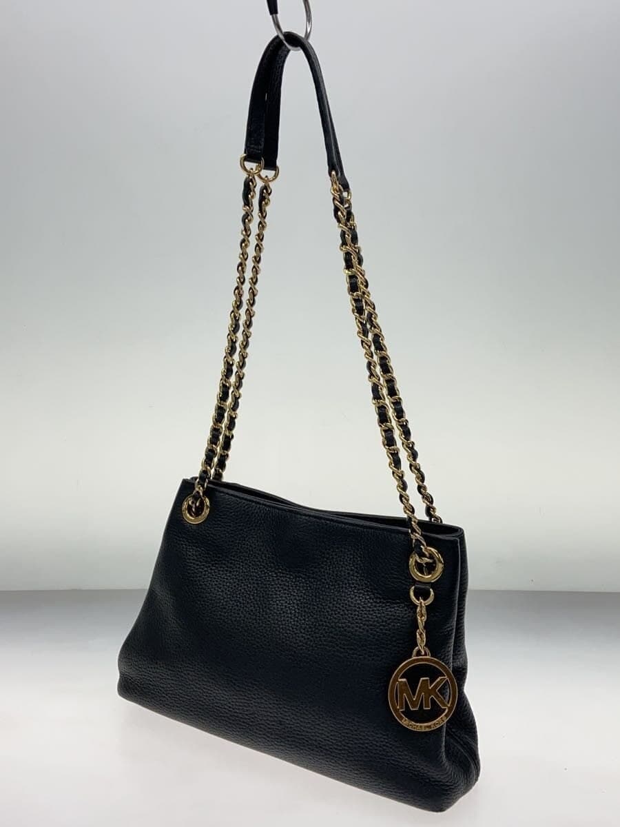 MICHAEL KORS Shoulder Bag Leather Black Solid Color 35T6GTCM2L 2