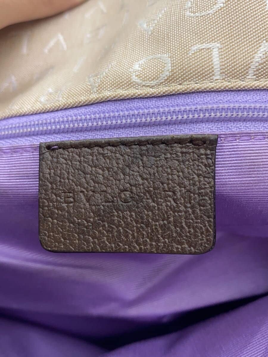 BVLGARI tote bag canvas BEG all-over pattern 5