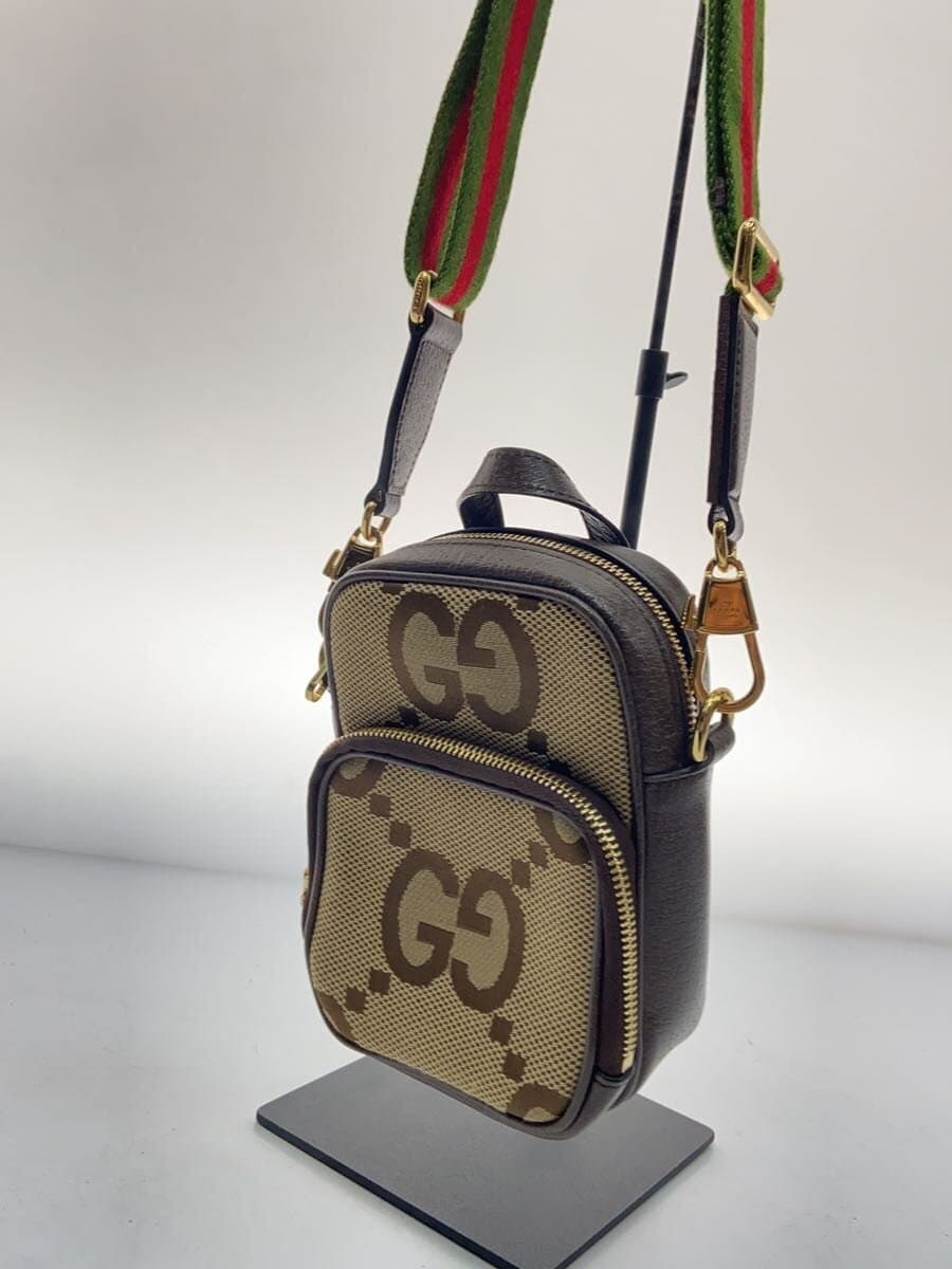 GUCCI Shoulder Bag_Jumbo GG Canvas Canvas BRW All Over Pattern 2