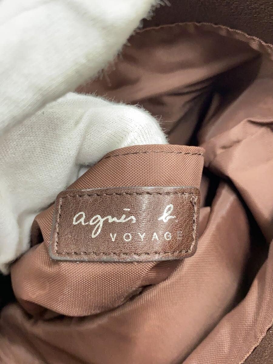 agnes b VOYAGE shoulder bag leather BRW MDA-08 5