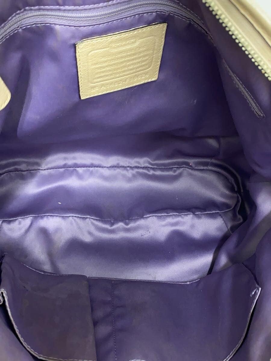 COACH2-Way Madison Lace Tote Bag Leather BEG F19624 6