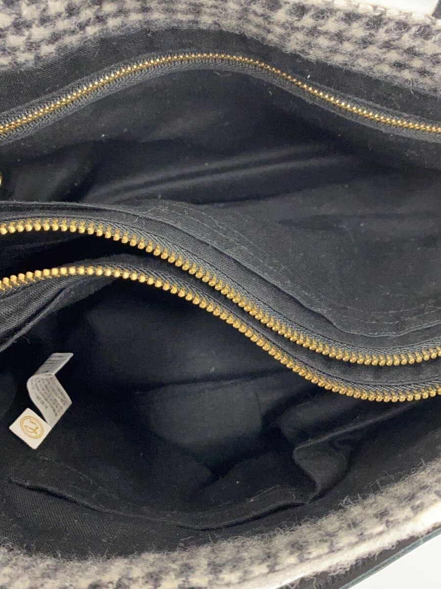 Nakagawa Masashichi Shoten Tote Bag Wool BLK Houndstooth 7