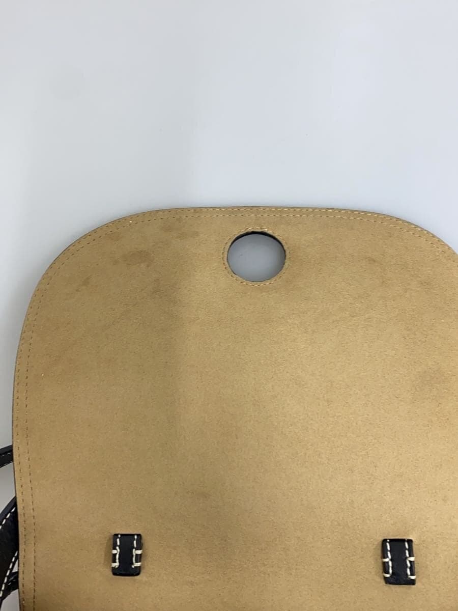 agnes b. Shoulder Bag Cowhide BLK 7