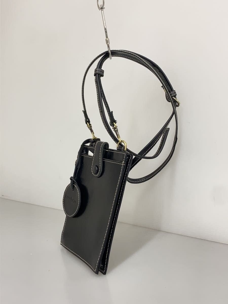 zucchero filato Shoulder Bag Leather BLK 49267 2