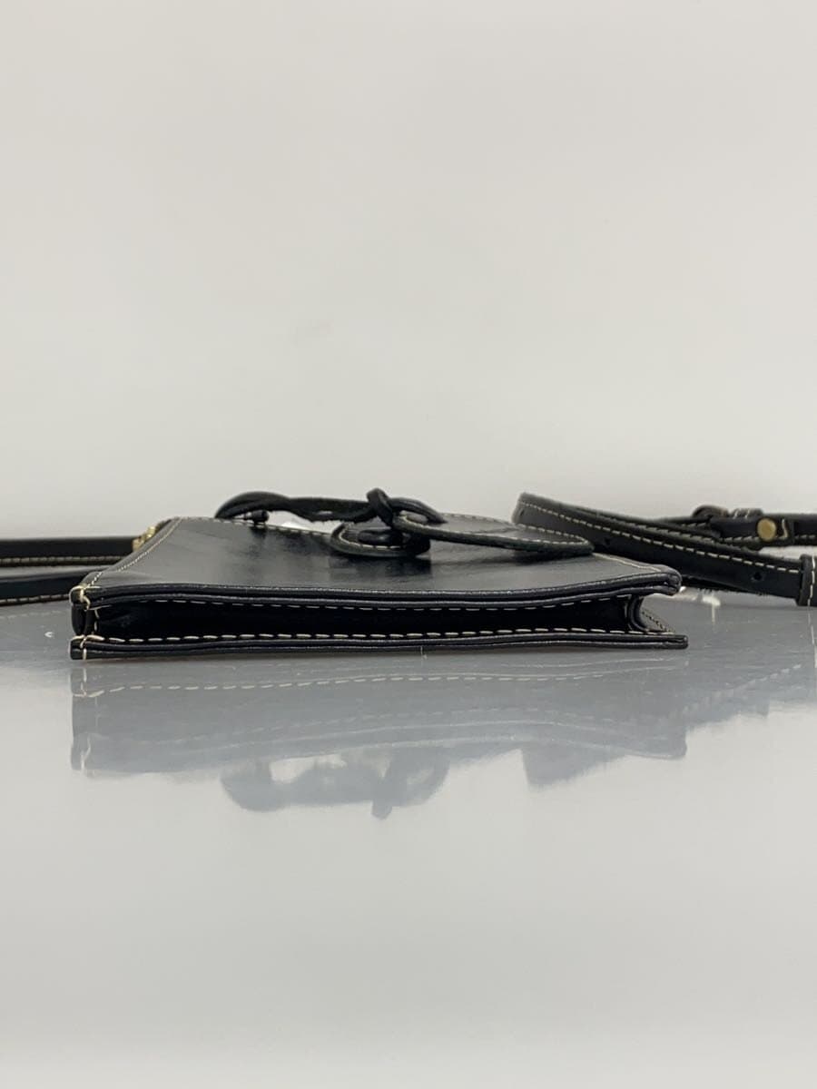 zucchero filato Shoulder Bag Leather BLK 49267 4