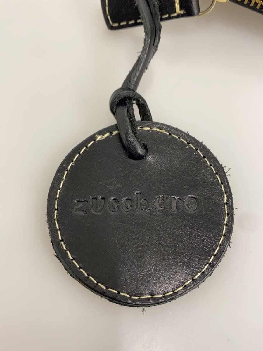 zucchero filato Shoulder Bag Leather BLK 49267 5