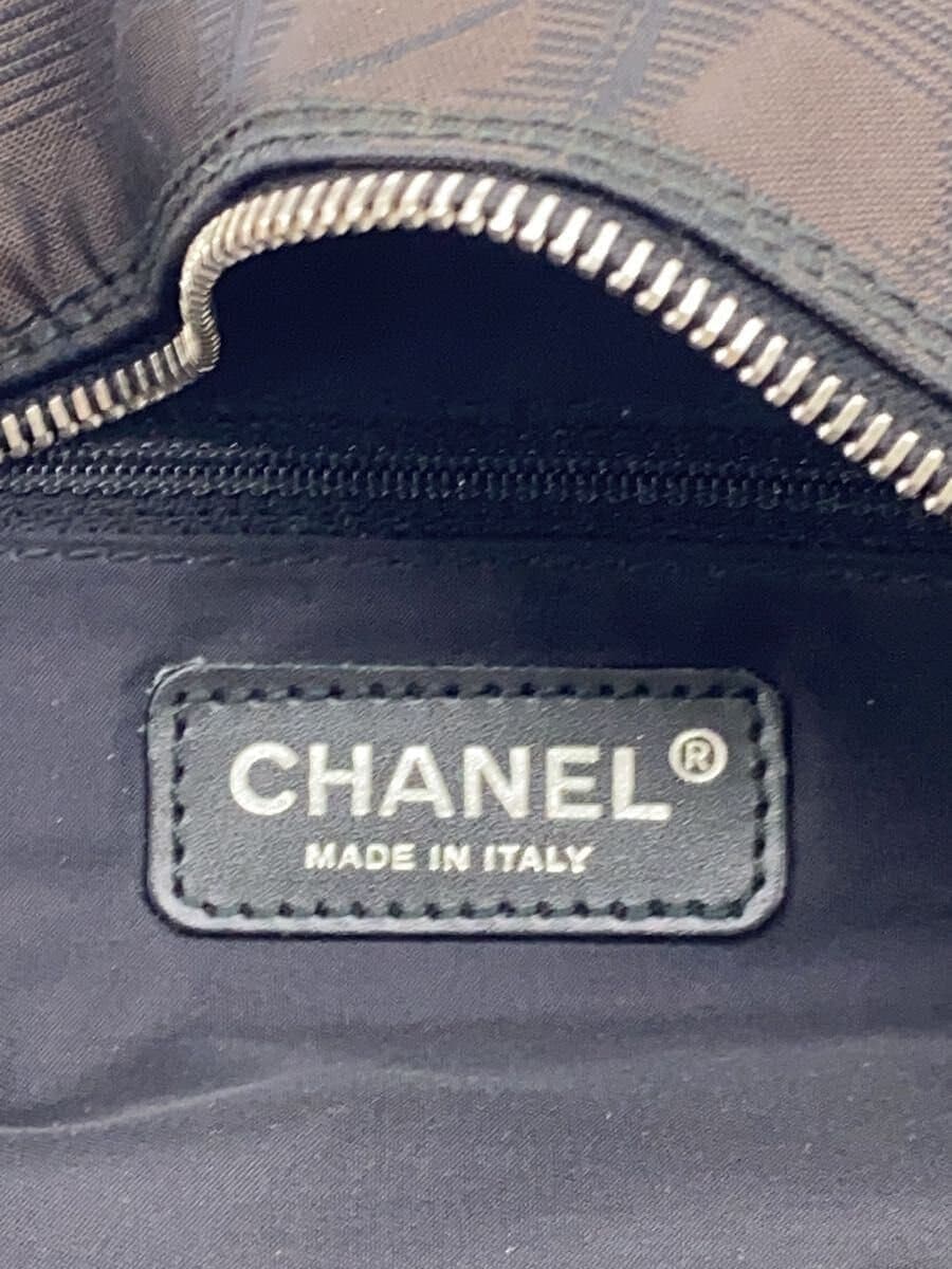 CHANEL New Travel Line Mini Boston Handbag Nylon BRW 5