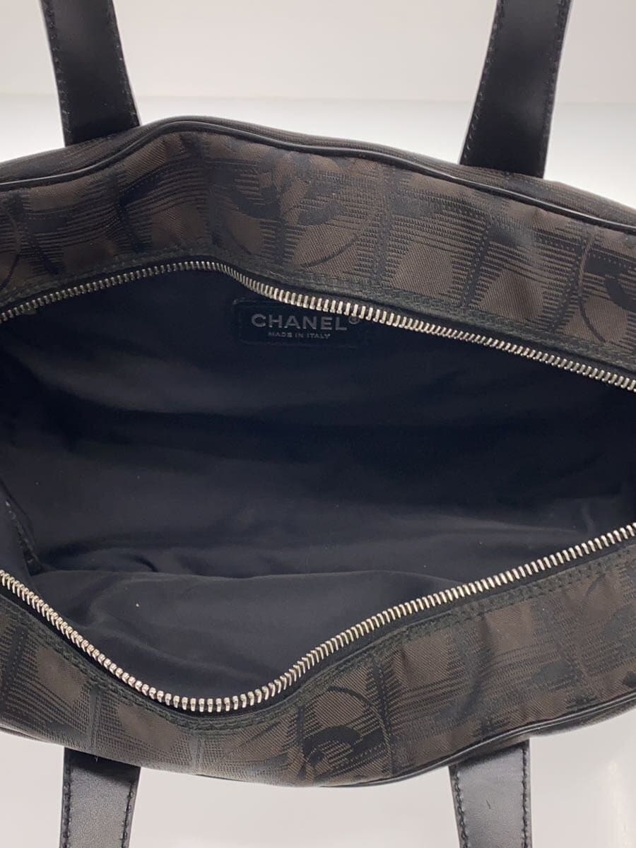 CHANEL New Travel Line Mini Boston Handbag Nylon BRW 6