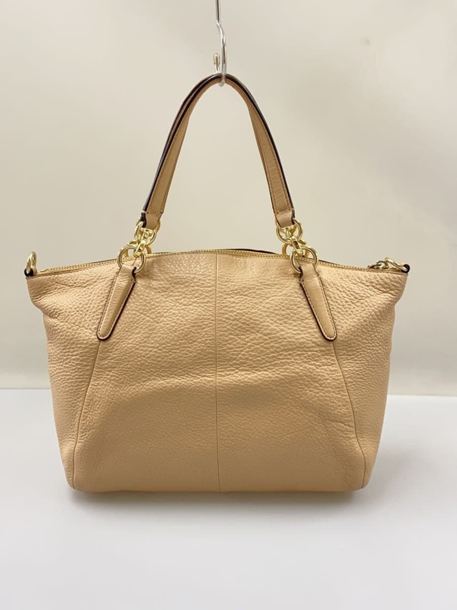 COACH Small Kelsey Satchel Handbag Rayon BEG 3