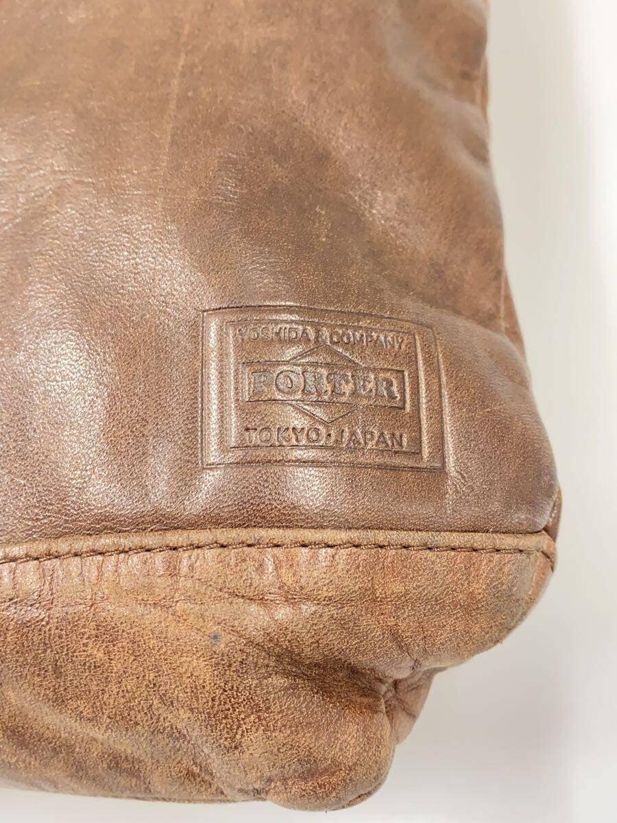PORTER tote bag leather BRW 5