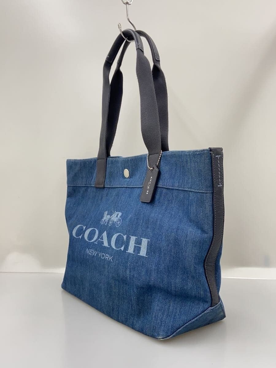 COACH Tote Bag Cotton IDG F25902 2