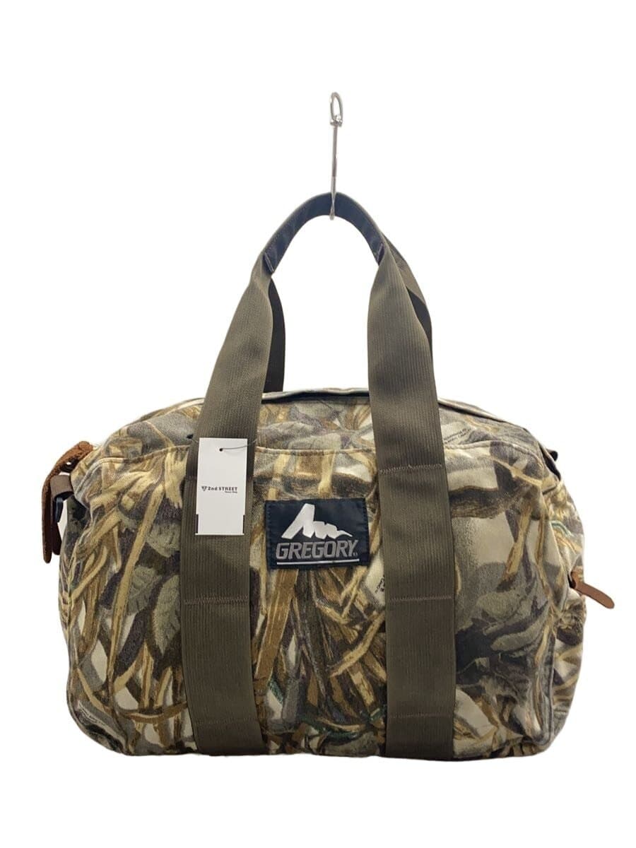 GREGORY Real Tree Boston Bag KHK All-over Pattern