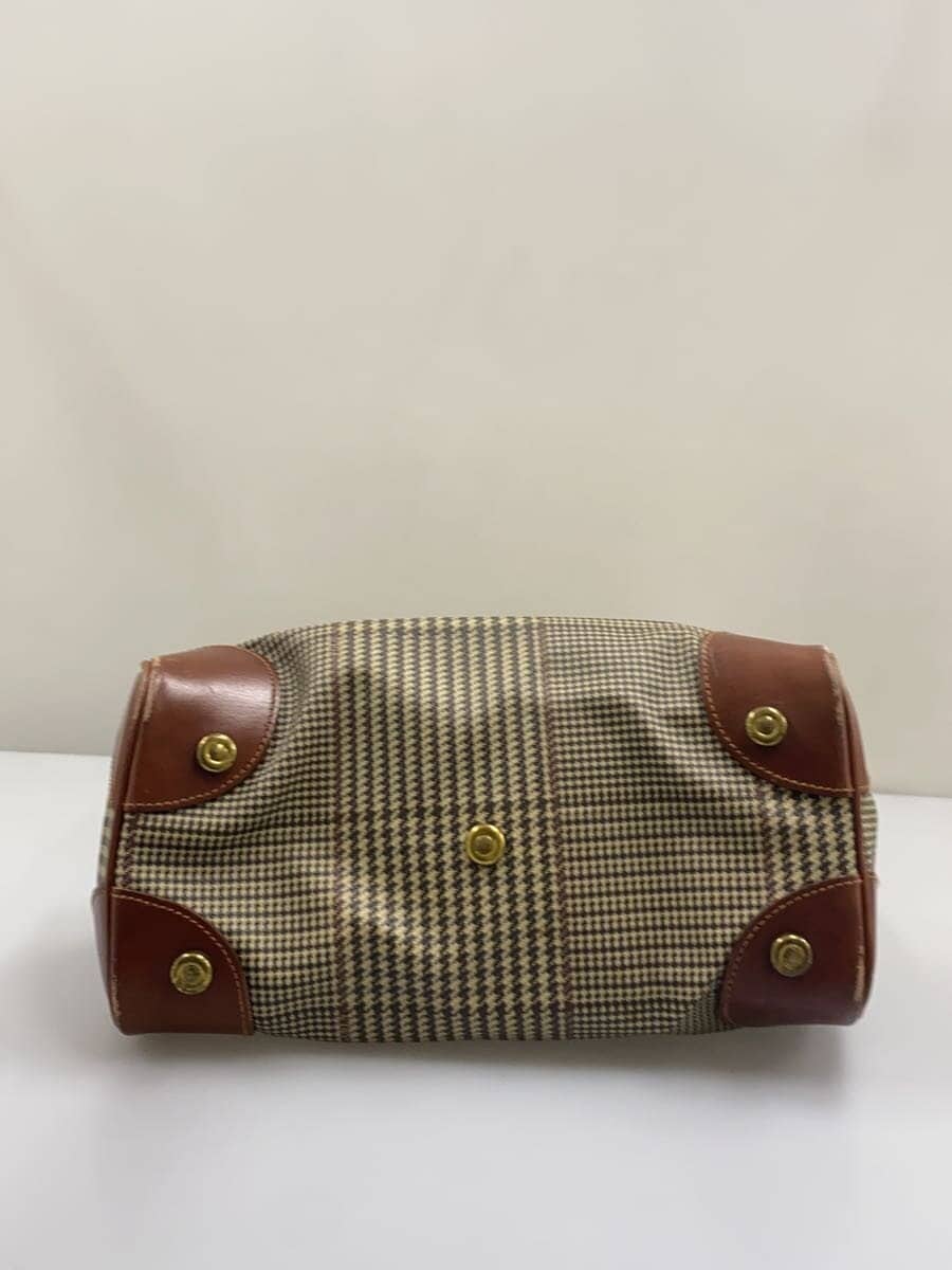 POLO RALPH LAUREN tote bag leather BRW check 4