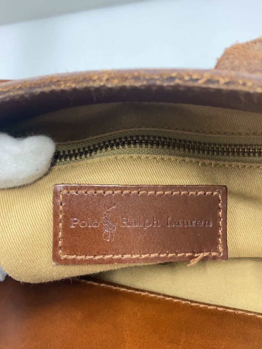 POLO RALPH LAUREN tote bag leather BRW check 5