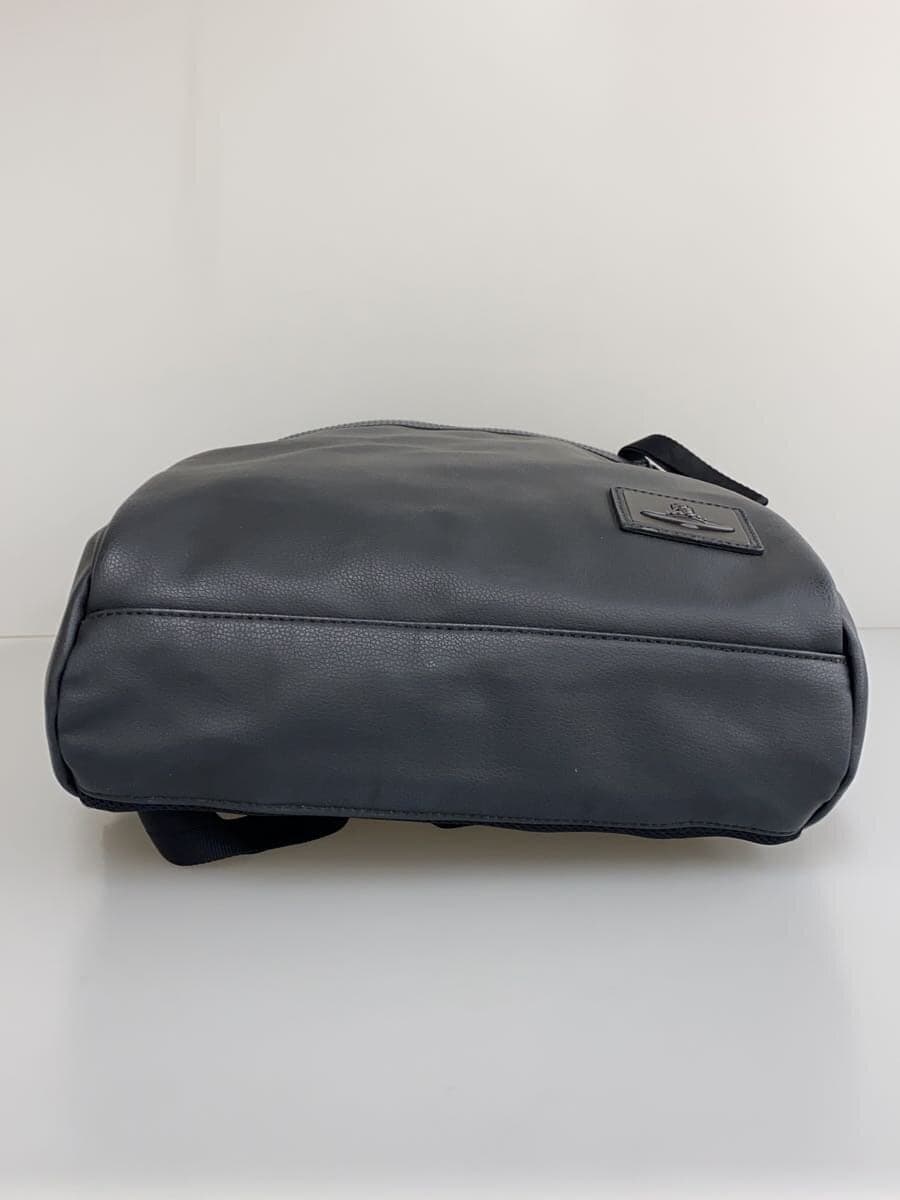 Vivienne Westwood ORB Plate Backpack Rucksack Leather BLK 4