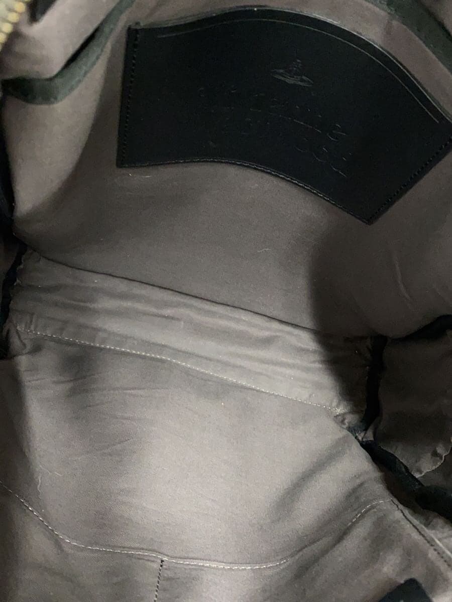 Vivienne Westwood ORB Plate Backpack Rucksack Leather BLK 6