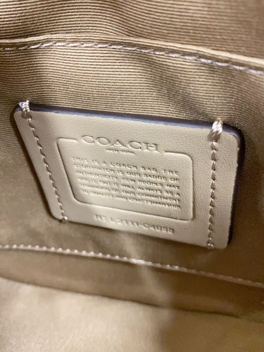 COACH Shoulder Bag WHT C4058 5