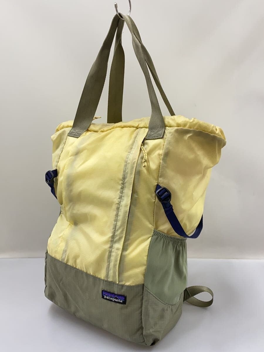 patagonialightweight travel tote backpack nylon YLW STY48808SP19 2