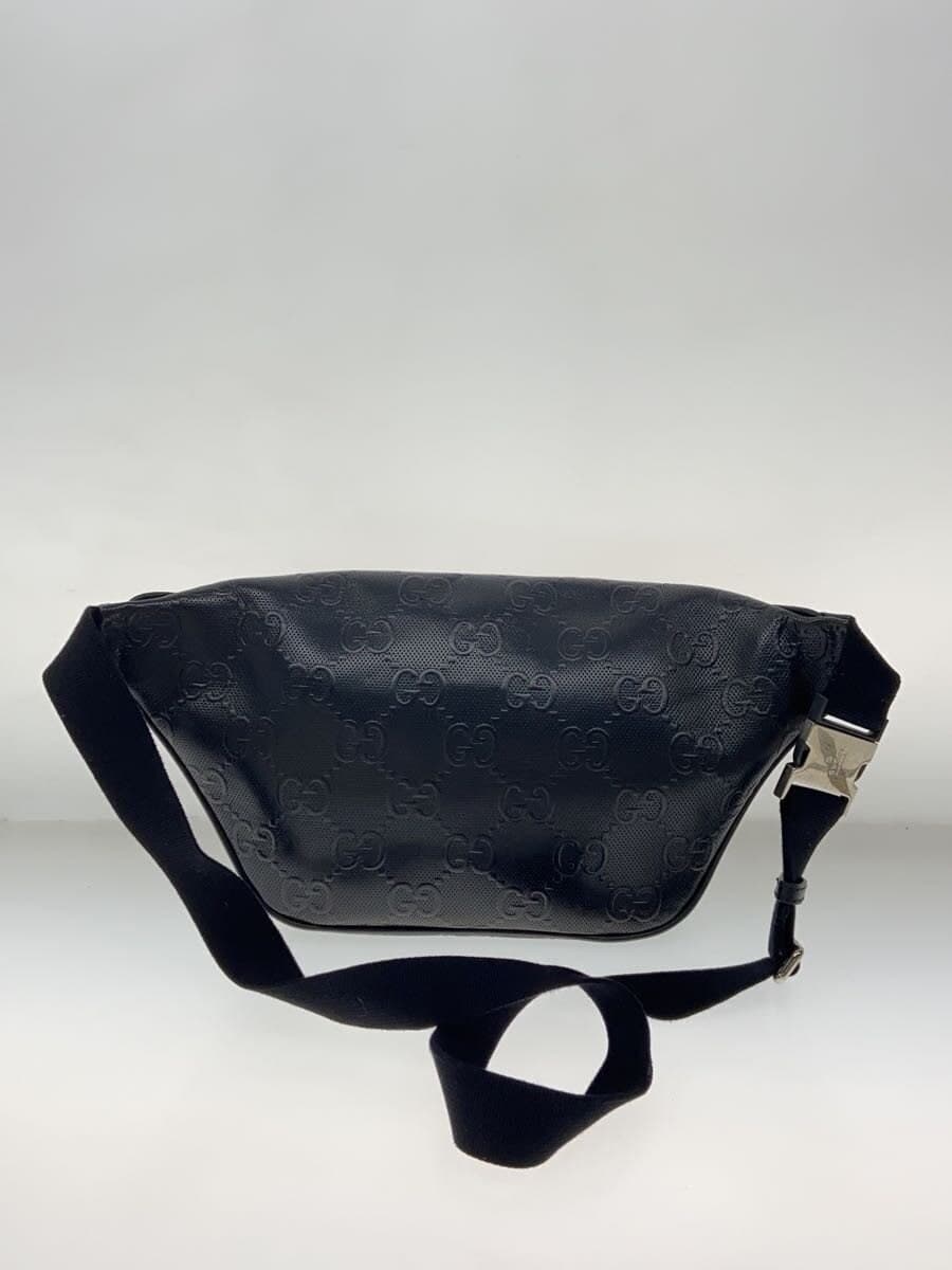 GUCCI Belt Bag_GG Embossed Leather BLK Allover Pattern 645093 1W3CN 1000 3
