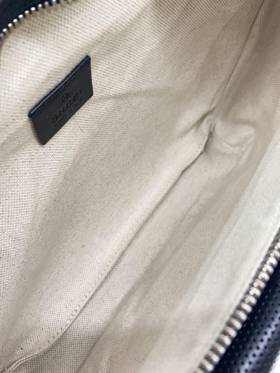 GUCCI Belt Bag_GG Embossed Leather BLK Allover Pattern 645093 1W3CN 1000 6