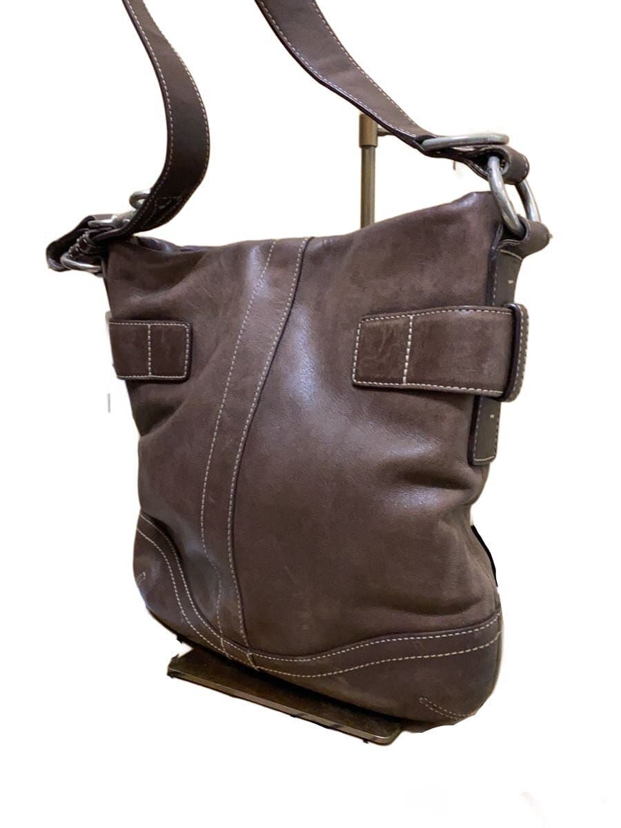 COACH Shoulder Bag Leather BRW Solid 1542 2