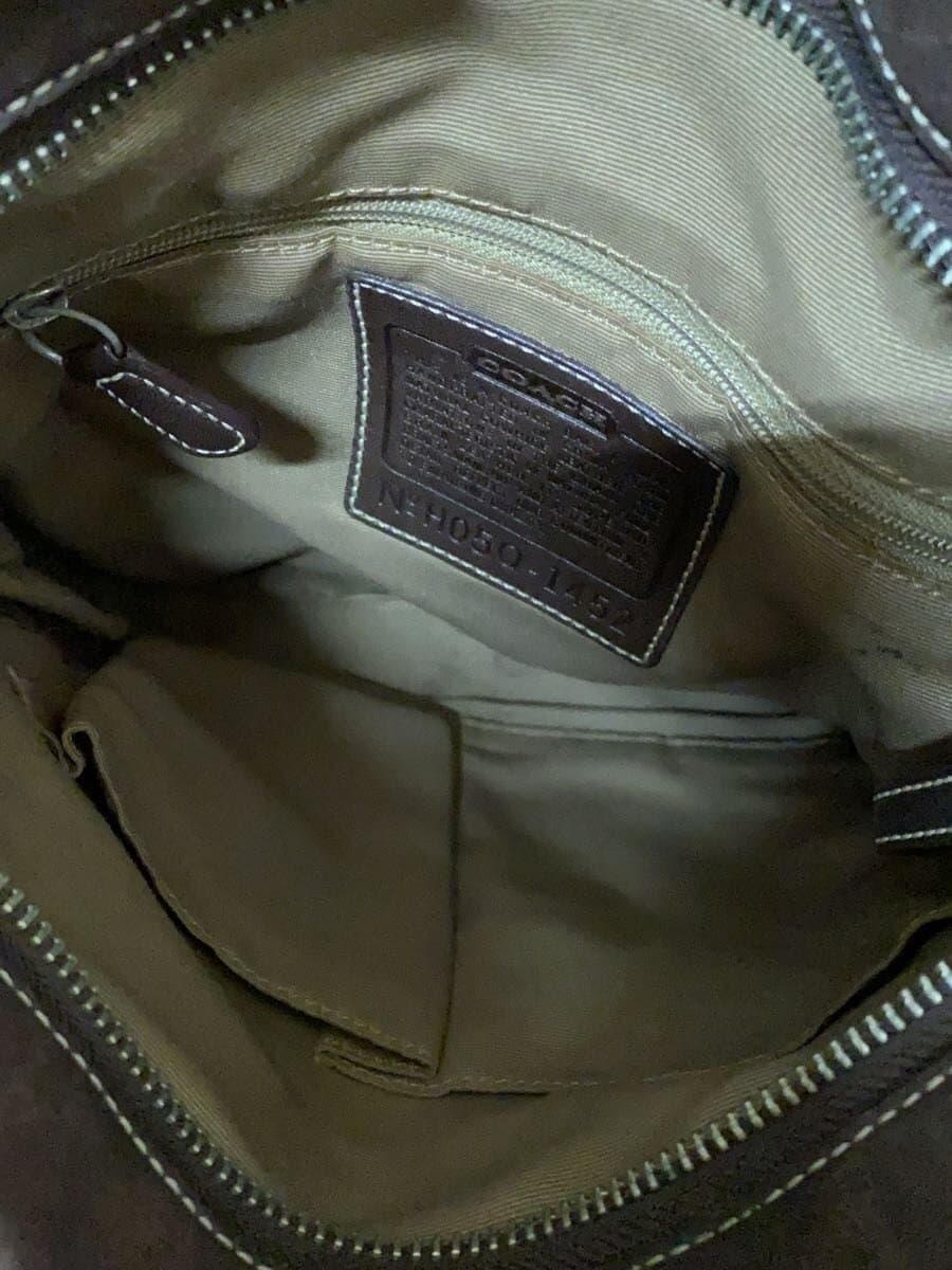 COACH Shoulder Bag Leather BRW Solid 1542 6