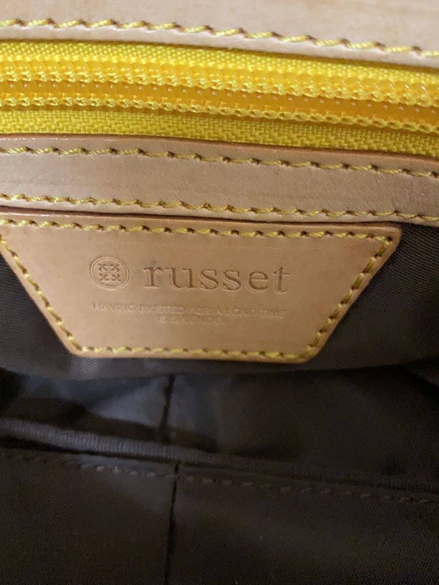 russet Shoulder Bag YLW All Over Pattern 5