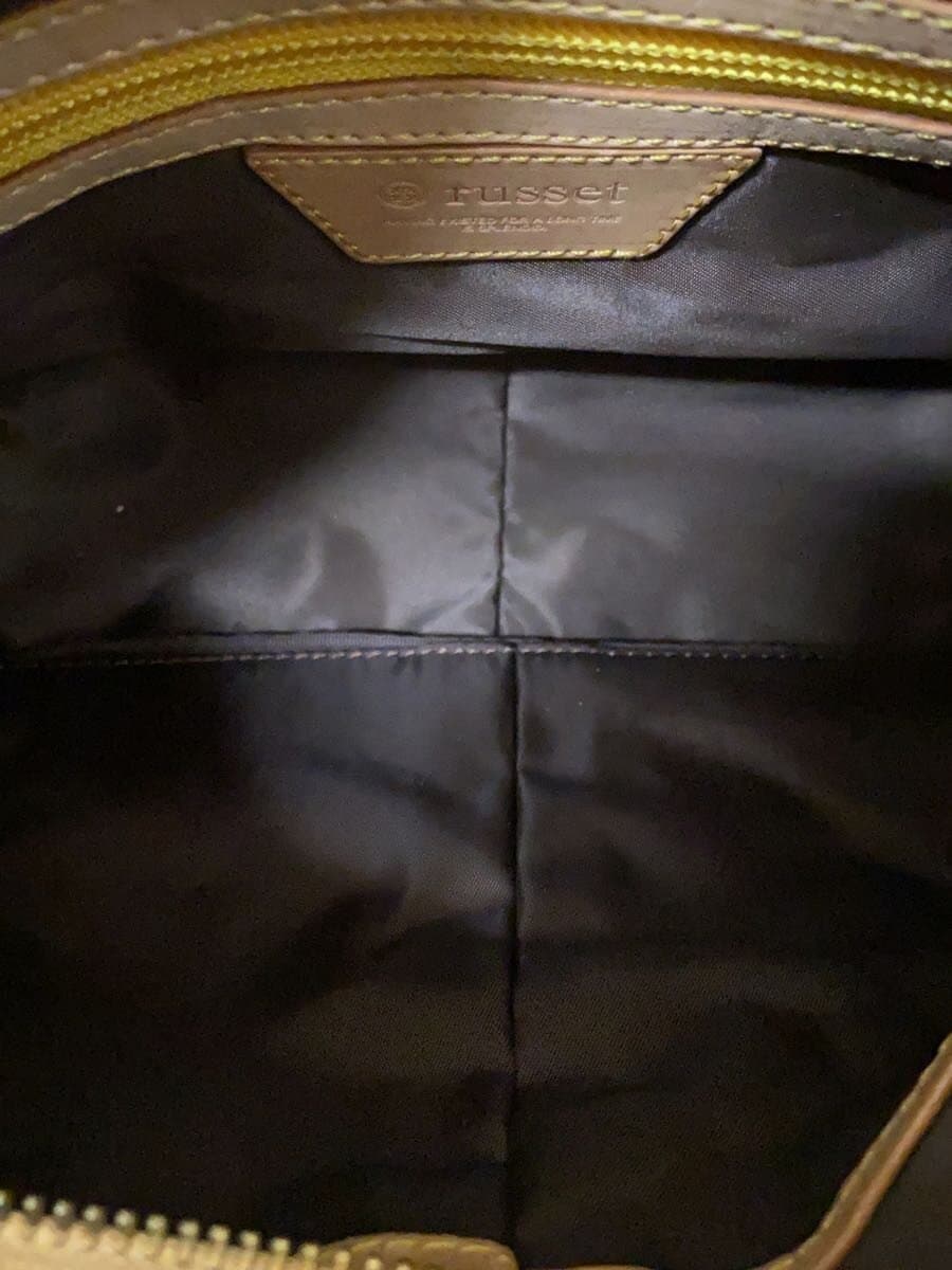 russet Shoulder Bag YLW All Over Pattern 6