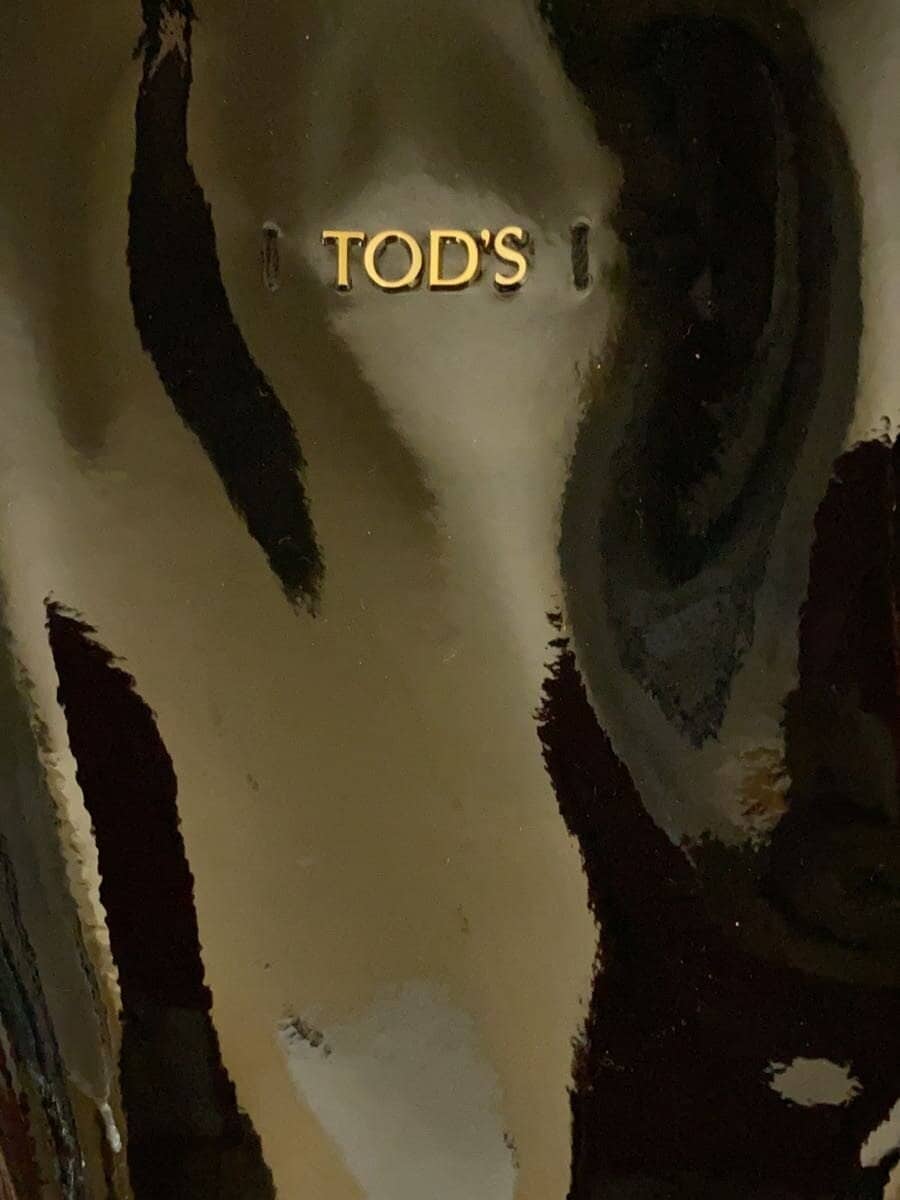 TOD’S Handbag Patent Leather BLK Solid 5