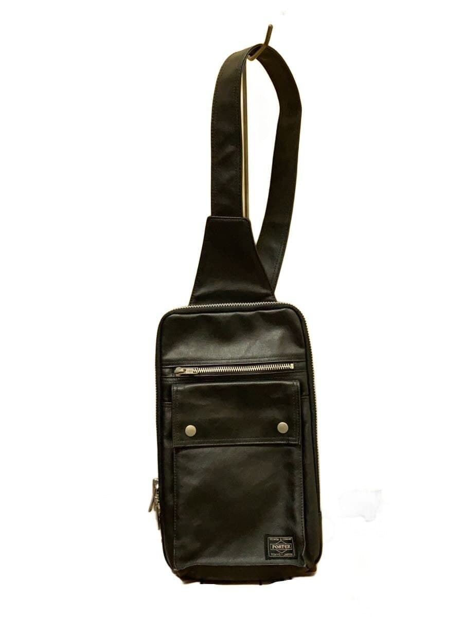 PORTER Shoulder Bag PVC BLK Solid