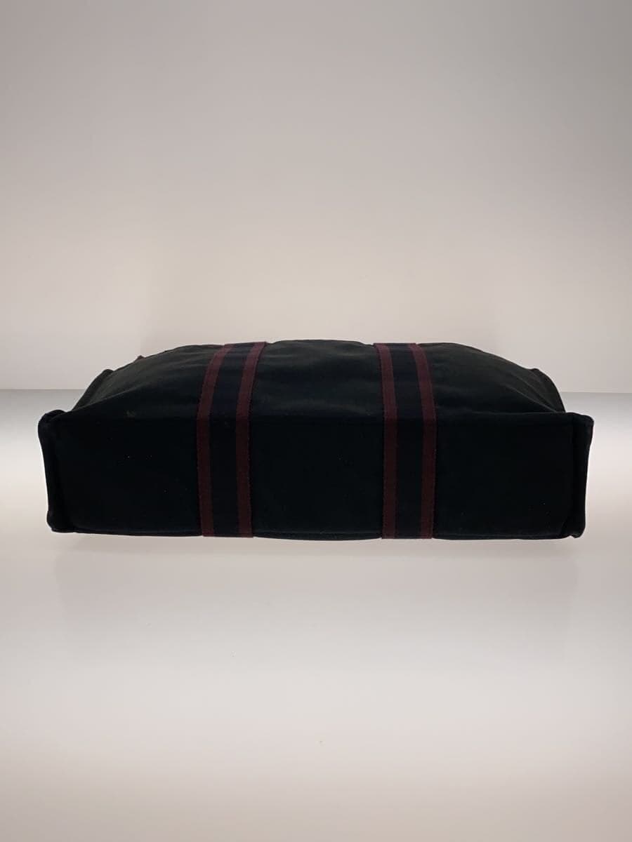 HERMES Air Line MM Handbag Canvas BRD Solid 4