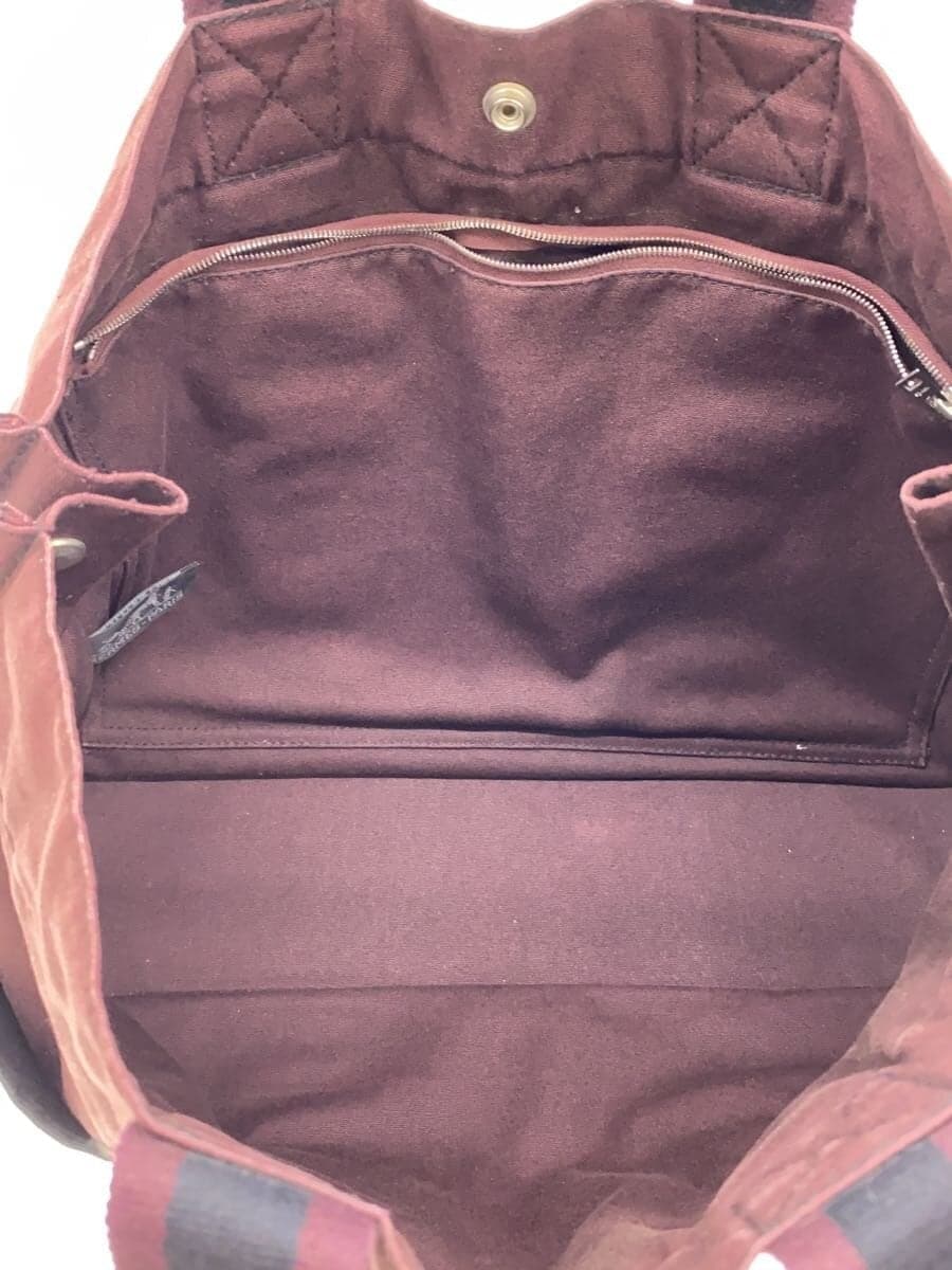 HERMES Air Line MM Handbag Canvas BRD Solid 6